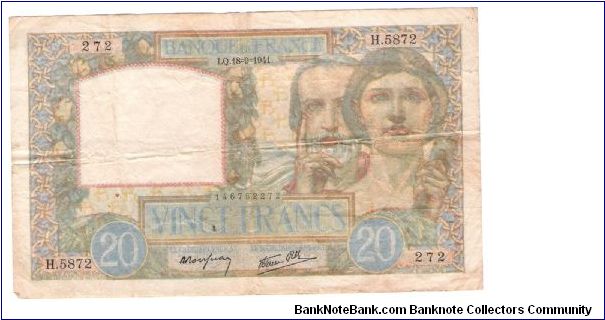 France 1941 Banknote