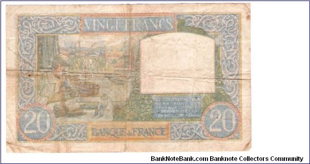 Banknote from France year 1941