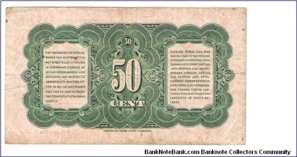 Banknote from Netherlands year 1943
