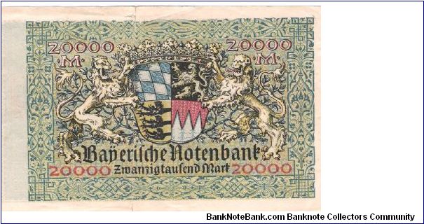 Banknote from Germany year 1923