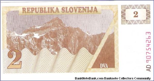 Banknote from Slovenia year 1990