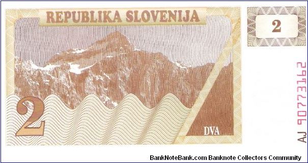 Banknote from Slovenia year 1990