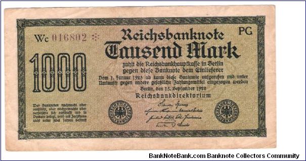 Star note germany Banknote