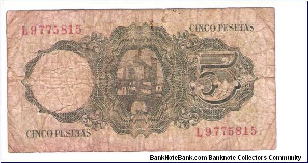 Banknote from Spain year 1951