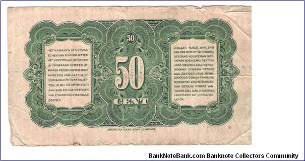 Banknote from Netherlands year 1943