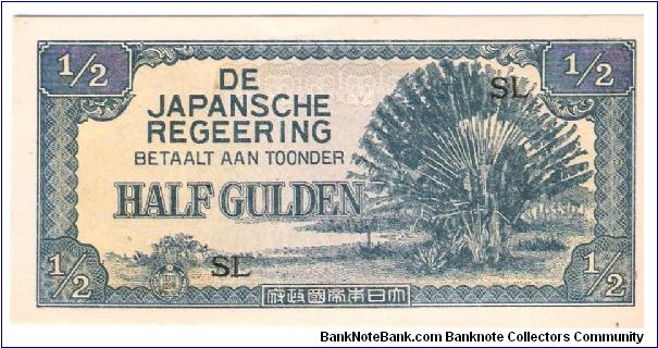 Netherland-Indies
ND1942 Blockletters SL
Japanesse Occupation #1226 
My #3 Note of this series Banknote
