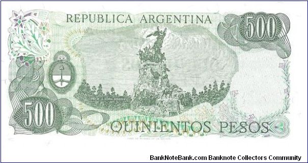 Banknote from Argentina year 1977