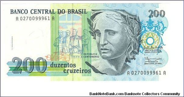 200 Cruzeiros

P229 Banknote