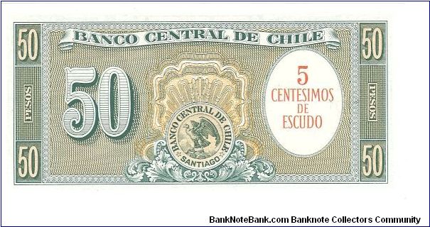 Banknote from Chile year 1960