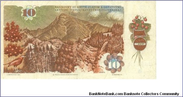 Banknote from Czech Republic year 1986