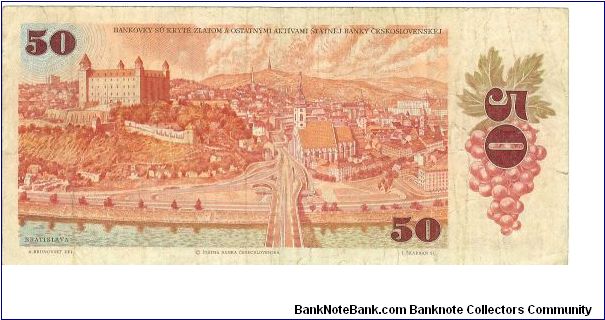 Banknote from Czech Republic year 1987