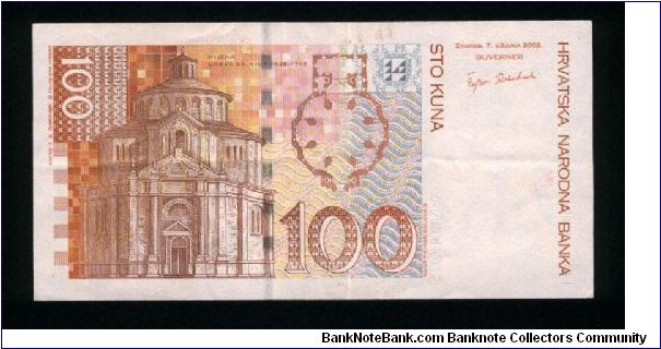 Banknote from Croatia year 2002