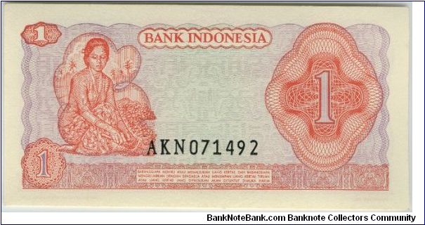 Banknote from Indonesia year 1968