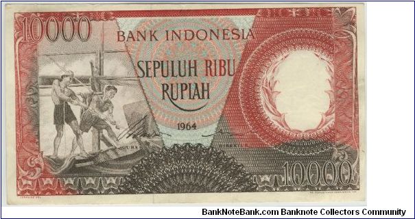 Indonesia 1964 Rp10000 Banknote