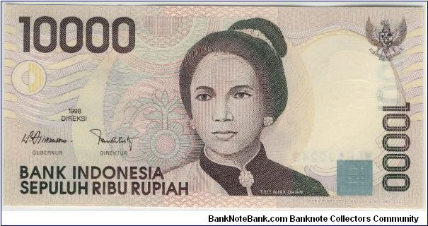 Indonesia 1998 Rp10000 Banknote