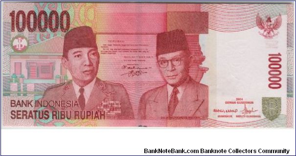 Indonesia 2004 Rp100000 Banknote