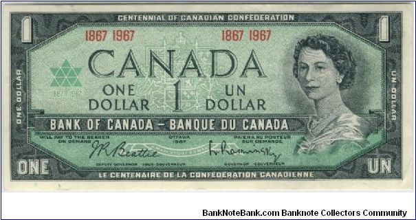 Canada 1967 $1 Banknote