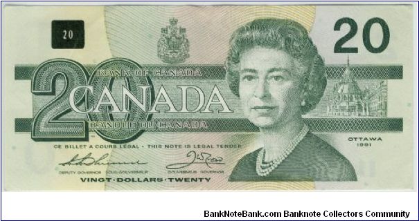 Canada 1991 $20 Banknote