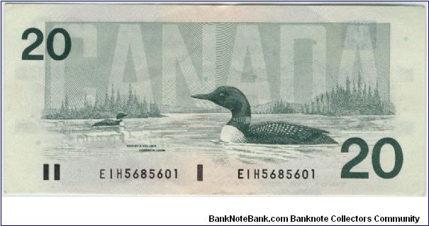 Banknote from Canada year 1991