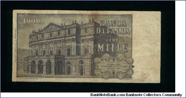 Banknote from Italy year 1975