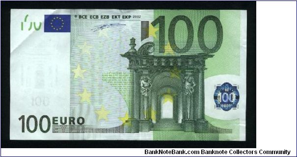 100 Euro.

Serial -S- prefix (Italy)

Baroque and Rococo architecture represented on face and back.

Pick #5s Banknote