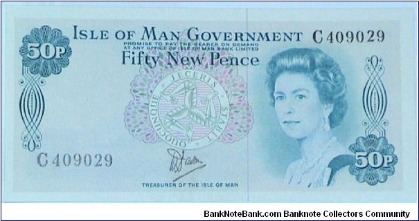 50 Pence. QE II. Banknote