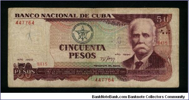 50 Pesos.

C. Garcia Iniguez at right, arms at center on face; Center of Gentic Engineering and Biotechnology at left center on back.

Pick #111 Banknote