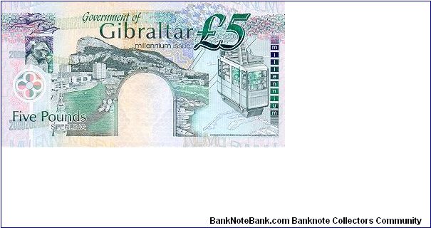 Banknote from Gibraltar year 2000