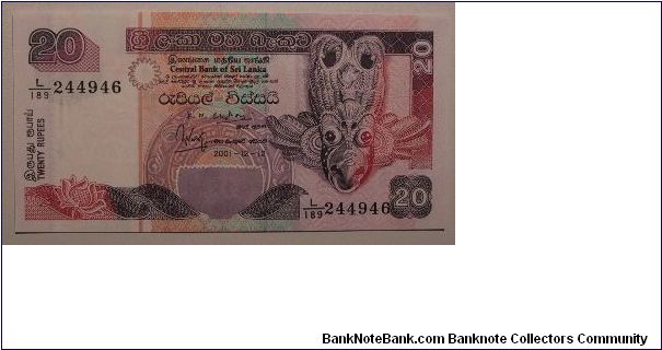 Sri Lanka 20 Rupees Banknote