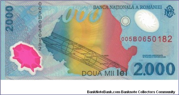 Banknote from Romania year 1999