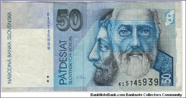 Banknote from Slovakia year 2002