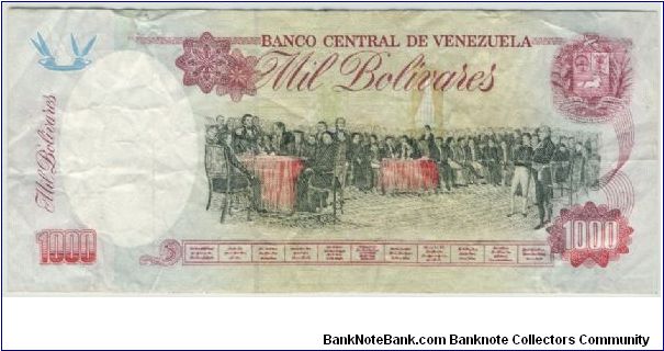 Banknote from Venezuela year 1998