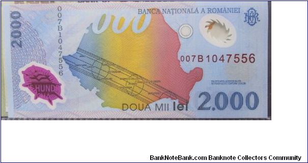 Banknote from Romania year 1999