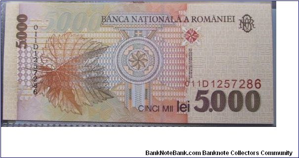 Banknote from Romania year 1998