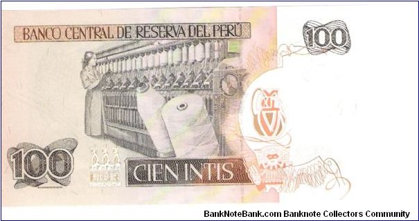 Banknote from Peru year 1987