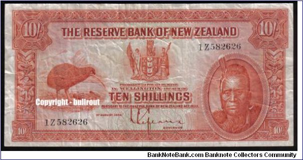 10/- Lefeaux 1Z Banknote