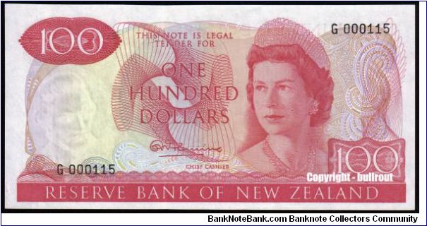 $100 Fleming G 000115 (First prefix) Banknote