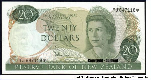 $20 Hardie I YJ* (replacement note) Banknote