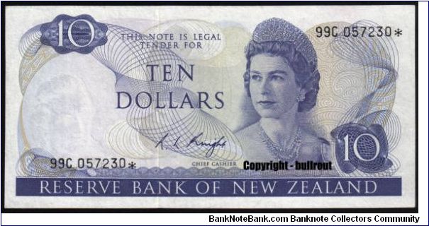 $10 Knight 99C* (replacement note) Banknote