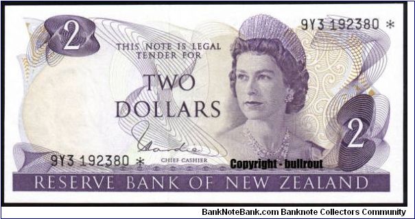 $2 Hardie I 9Y3* (replacement note) Banknote