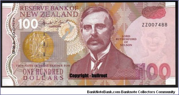 $100 Brash I ZZ (replacement note) - 10,750 issued - Rare Banknote