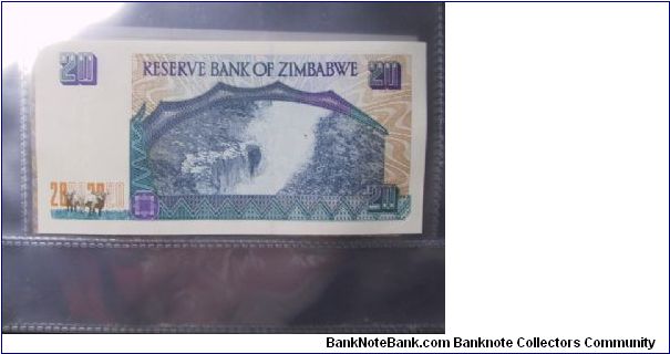 Banknote from Zimbabwe year 0