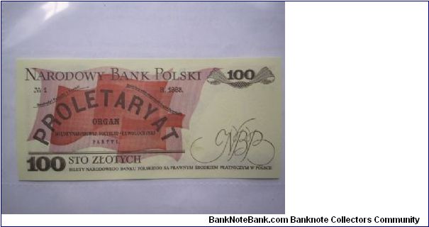 Banknote from Poland year 1988