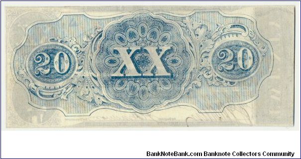 Banknote from USA year 1863