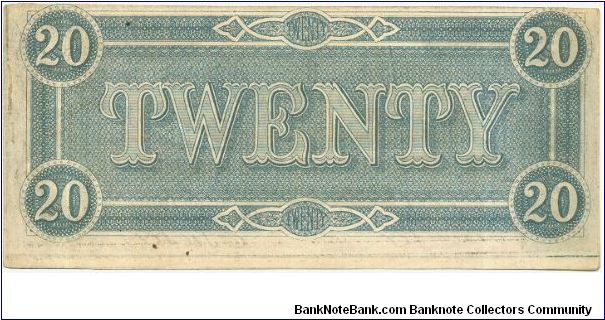 Banknote from USA year 1864