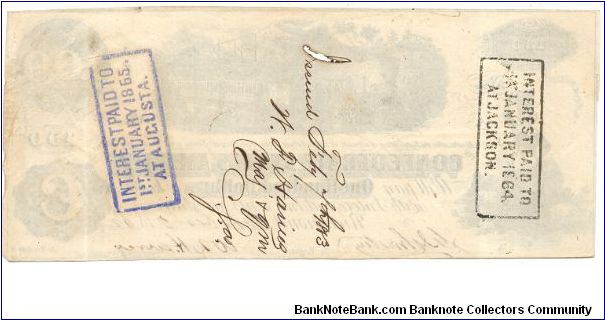 Banknote from USA year 1862