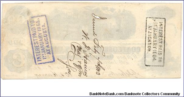 Banknote from USA year 1862