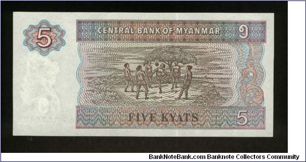 Banknote from Myanmar year 1997