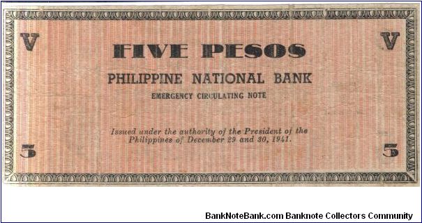 Banknote from Philippines year 1941