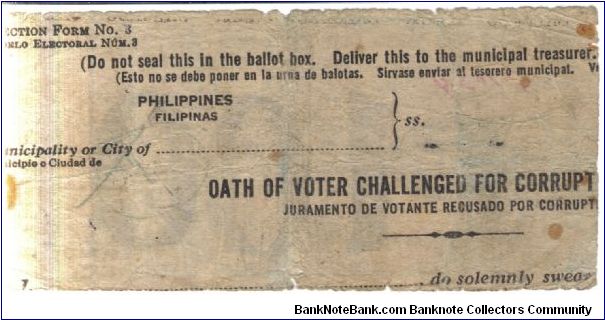 Banknote from Philippines year 1943